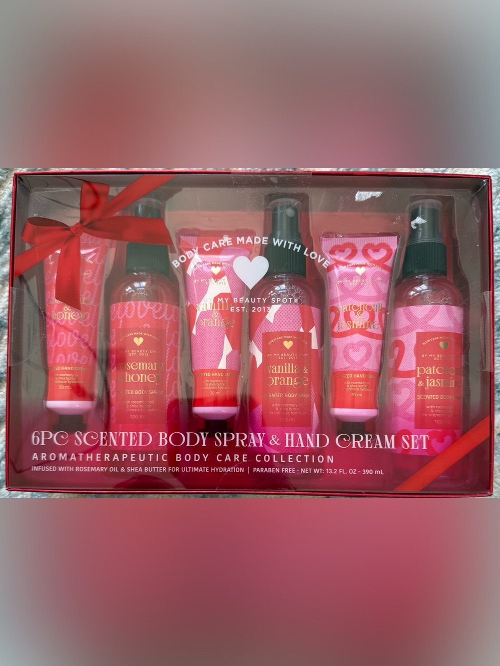 Vanilla & Orange Scented Body Wash Set — Pink